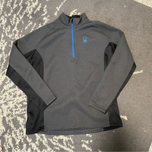 Spyder | Half Zip Sweatshirt in Grey and Blue